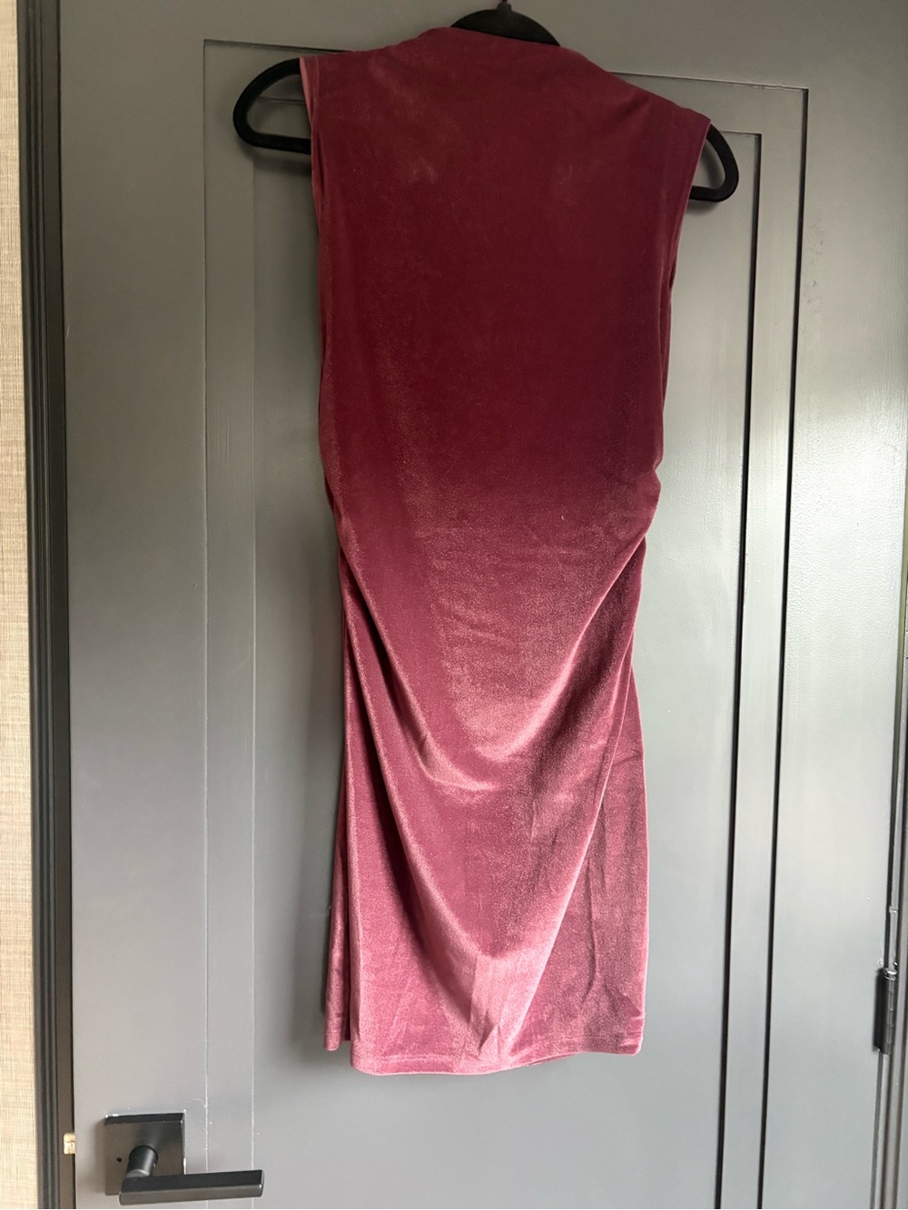Velvet Burgundy Dress - Picture 5 of 5